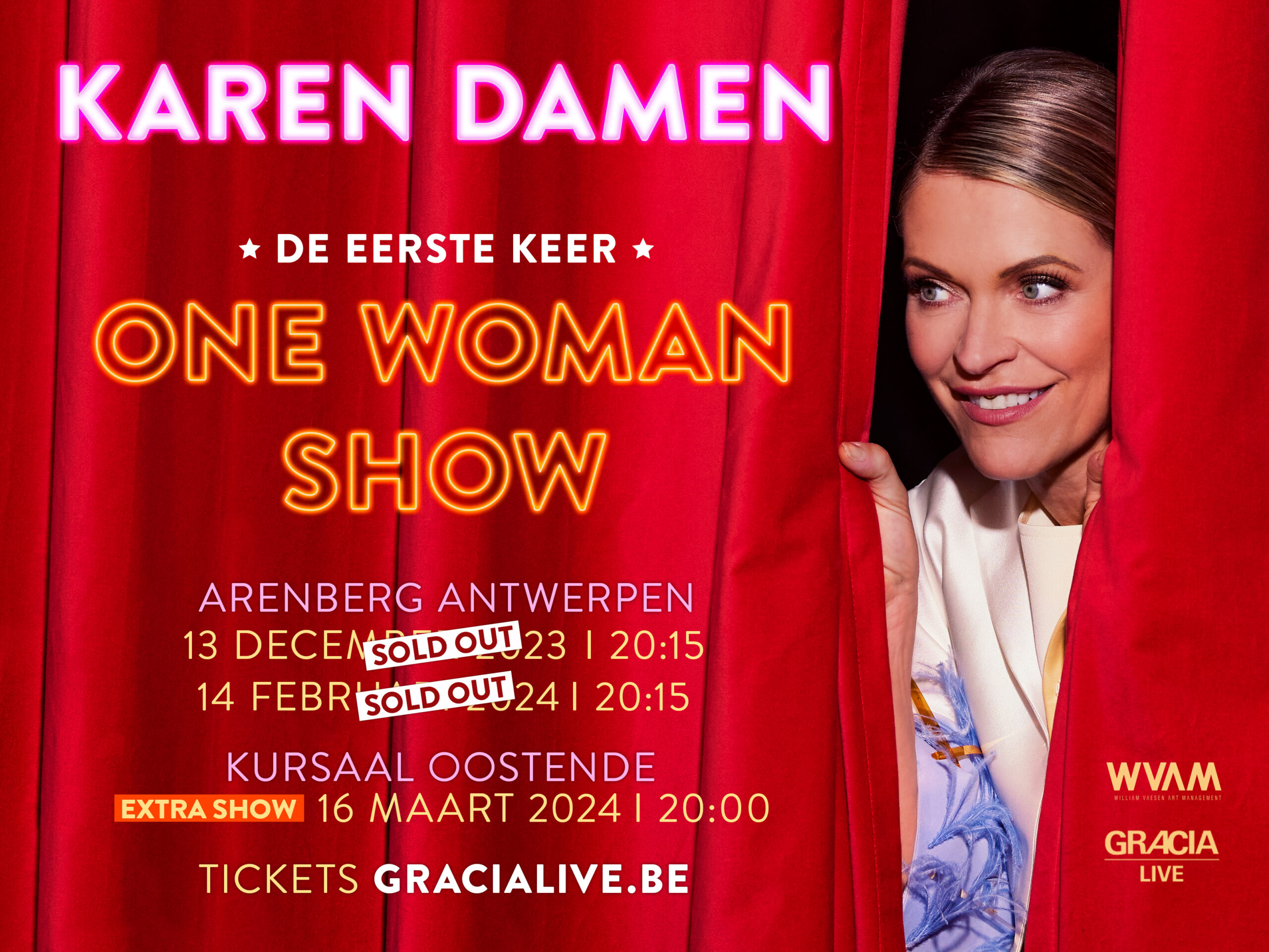 antwoord afwijzing systeem Karen Damen – One Woman Show | GraciaLive
